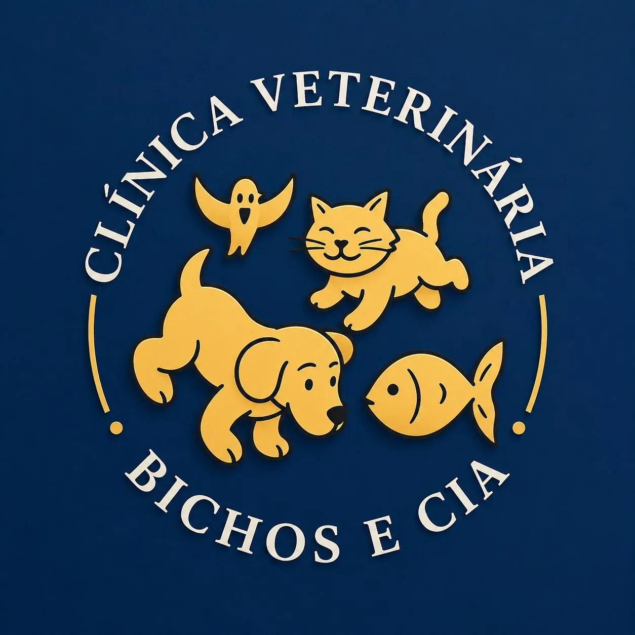 Marca da Clínica Veterinária Bichos & Cia